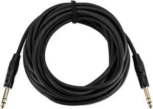 H&A Platinum Pro 25'TRS 1/4" Male to 1/4" Male Interconnect Cable #TRS-MM-25