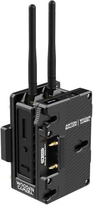 Wooden Camera Dual Battery Plate Cradle for Teradek Bolt LT Transmitter, Gold Mount
