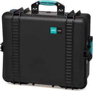 HPRC 2700WSSK Wheeled Resin Hard Case with Second Skin, Black with Blue Handle