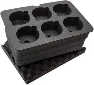 Nanuk Customized 918 Foam Insert for 6 Camera Lens #918-FOAM_LENS