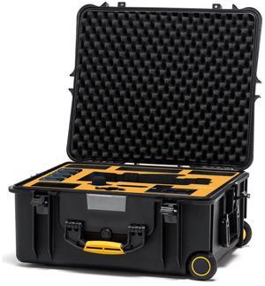 HPRC 2700W Wheeled Hard Case for Sony PXWZ190V, Black with Yellow Handle