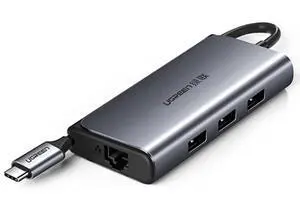 UGREEN USB C Hub Type-C to 3-Port USB 3.0 Dock with Gigabit Ethernet Adapter