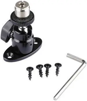 CAMVATE Table/Ceiling/Wall Mount w/ 5/8"-27 Mini Ball Head and Mic Adapter Screw