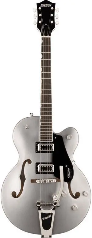 Gretsch G5420T Electromatic Classic Hollow Body Single-Cut Bigsby Electric Guitar, Airline Silver