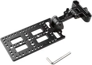 CAMVATE Adjustable Battery Support with Cheese Plate for 15mm Rod Railblock System