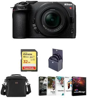 Nikon Z 30 DX-Format Mirrorless Camera with 16-50mm Lens with PC Software & Acc. Nikon Z 30 DX-Format Mirrorless Camera with 16-50mm Lens with PC Software & Acc.