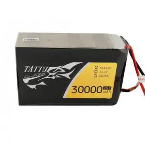 Tattu 30000mAh 22.2V 25C 6S1P LiPo Battery Pack with AS150 + XT150 Plug for UAV Drones
