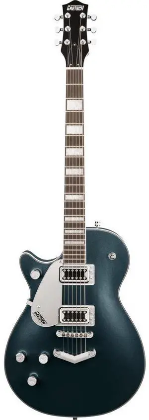 Gretsch G5220LH Electromatic Jet BT Single-Cut V-Stoptail Left-Handed Electric Guitar, Laurel Fingerboard, Jade Gray Metallic