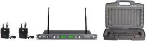 Audio 2000s AWM6546DU Dual-Diversity UHF Wireless Lavalier Microphone System