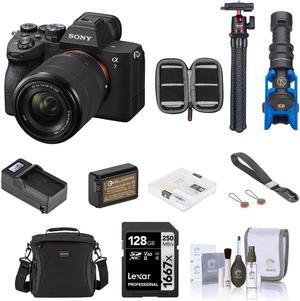 Sony Alpha a7 IV Mirrorless Camera w/28-70mm f/3.5-5.6 Lens and Accessory Kit