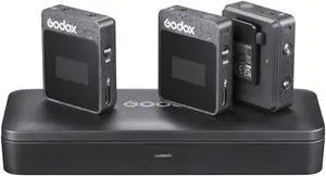 Godox MoveLink II M2 2.4GHz Wireless Microphone System, Black