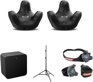 HTC 3 Pack VIVE Tracker (3.0) with Base Station 1.0, Stand, Straps