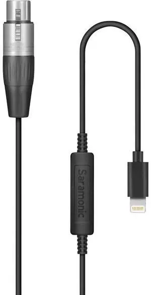Saramonic LC-XLR 19.7' XLR Female to Apple Certified Lightning Microphone Adapter Cable for iOS Devices