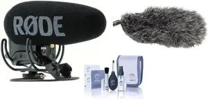 Rode VideoMic Pro+ Directional On-Camera Shotgun Microphone, Bundle with DeadCat VMP+ Fur Windshield