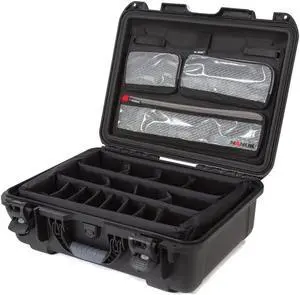Nanuk Large Series 930 Waterproof Hard Case with Lid Organizer, Dividers, Black