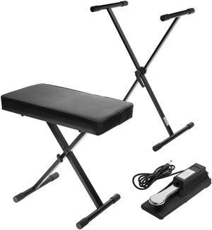H&A Keyboard Stand/Bench Pack with Sustain Pedal #HA-KSBP-V2