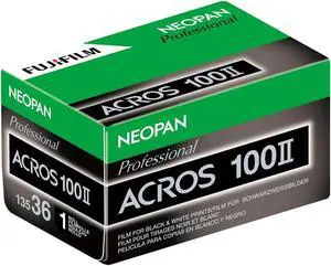 FujiFilm Neopan 100 Acros II Black and White Negative Film, 135 Roll Film