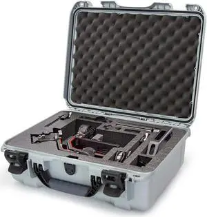 Nanuk 930 Waterproof Hard Case w/Foam Insert for DJI RS 3/RS 3 Pro Combo, Silver