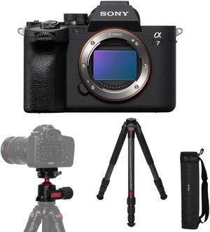 Sony Alpha a7 IV Mirrorless Camera Body with Everest T3 Tripod and H2 Ball Head