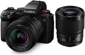 Panasonic Lumix S5 II Mirrorless Camera with 20-60mm f/3.5-5.6 & 50mm f/1.8 Lens