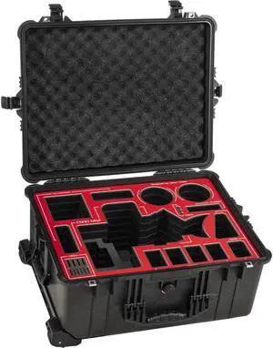 Jason Cases Hard Case with Laser-Cut Foam for Canon C500 Mark II, Red Overlay