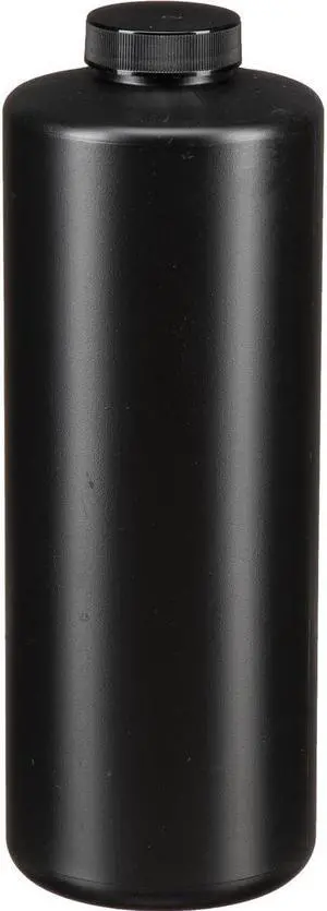 Photographers' Formulary 1000ml Plastic Bottle with Narrow Mouth, Black, 5-Pack