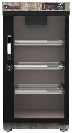 Slinger 55L Electronic Dry Cabinet with Combination Lock, Oak