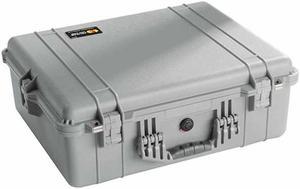 Pelican 1600 Watertight Hard Case without Foam insert  Silver 1600001180