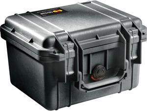 Pelican 1300 Watertight Mini-D Hard Case with Foam Insert - Black #1300-000-110
