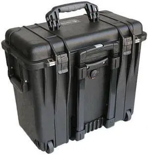 Pelican 1440 Top Loader Hard Case with Wheels, No Foam, Black #1440-001-110