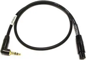 Cable Techniques 18" 3.5mm TRS Right Angle to TA5F Interface Cable #CT-P35RLT-18