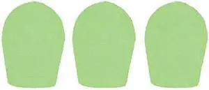 WindTech 600 Series Windscreens for 1" Diameter Microphones, 3 Pack, Neon Green