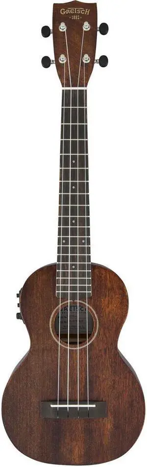 Gretsch G9110-L A.E. Concert Long-Neck Ukulele, Gig Bag, Vintage Mahogany Stain