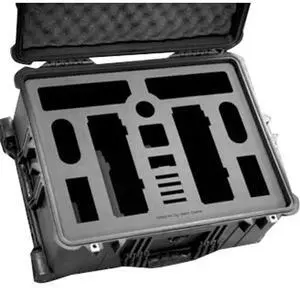 Jason Cases Wheeled Hard Case with Laser-Cut Foam for AJA Ki Pro Ultra Plus