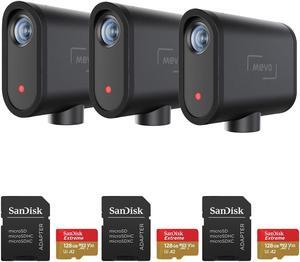 Mevo Start All-In-One FHD Live Streaming Camera w/128GB microSDXC Card, 3-Pack