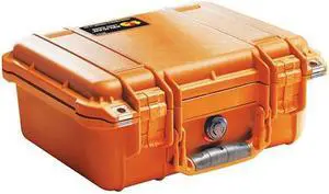 Pelican 1400 Watertight Hard Case with Foam Insert - Orange #1400-000-150
