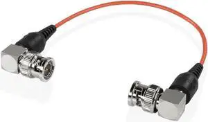 Shape 6" Skinny 90-Degree BNC Cable, Red #SKI6R