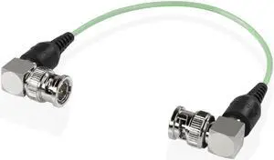 Shape 6" Skinny 90-Degree BNC Cable, Green #SKI6G