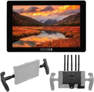 SmallHD Cine 7 7" Full HD Touchscreen On-Camera Monitor, Bundle with Teradek Bolt 6 750 Gold Mount Receiver Module and Rubber Handles