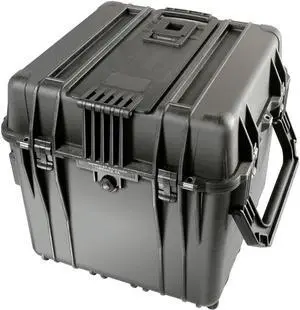 Pelican 0340 18" Cube Watertight Case with Wheels - No Foam - Black #0340001110