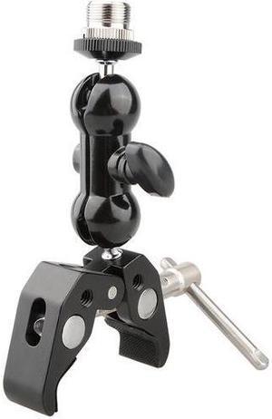 CAMVATE Crab Clamp with Mini Ball Head Camera Mount for Microphone #C1196