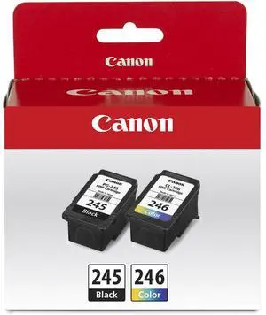 Canon PG-245 Black & CL-246 Color Ink Cartridge Value Pack for PIXMA Printers