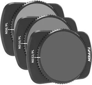 Tiffen ND/PL Filter Kit for DJI Osmo Pocket 3 Gimbal Camera, 3-Pack