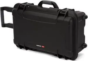 Nanuk Media Series 935 Waterproof Wheeled Hard Case with Lid Organizer and Foam Insert for DSLR Cameras, Black