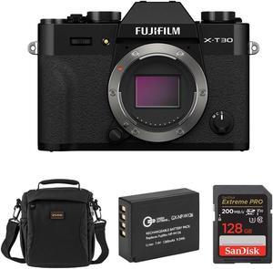 Fujifilm X-T30 II Mirrorless Camera, Black, Bundle with Included Value