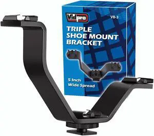 VidPro 3-Level Triple Shoe Mounting Bracket