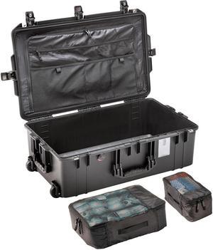 Pelican 1595TRVL Wheeled Air Travel Case with Organizer and Cubes, Black