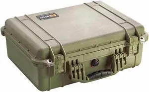 Pelican 1520 Watertight Hard Case without Foam insert - Olive Drab Green