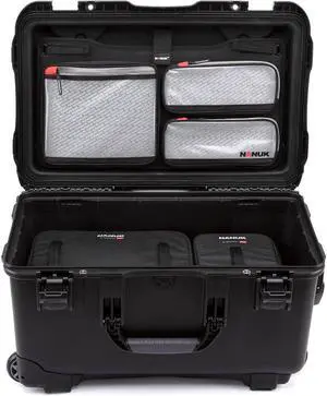 Nanuk Media Series 935 Wheeled Waterproof Hard Case with N-Cubik 17S, 17M Insert and Lid Organizer, Black