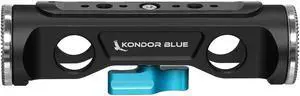 Kondor Blue Dual Rod Rosette Clamp, Raven Black